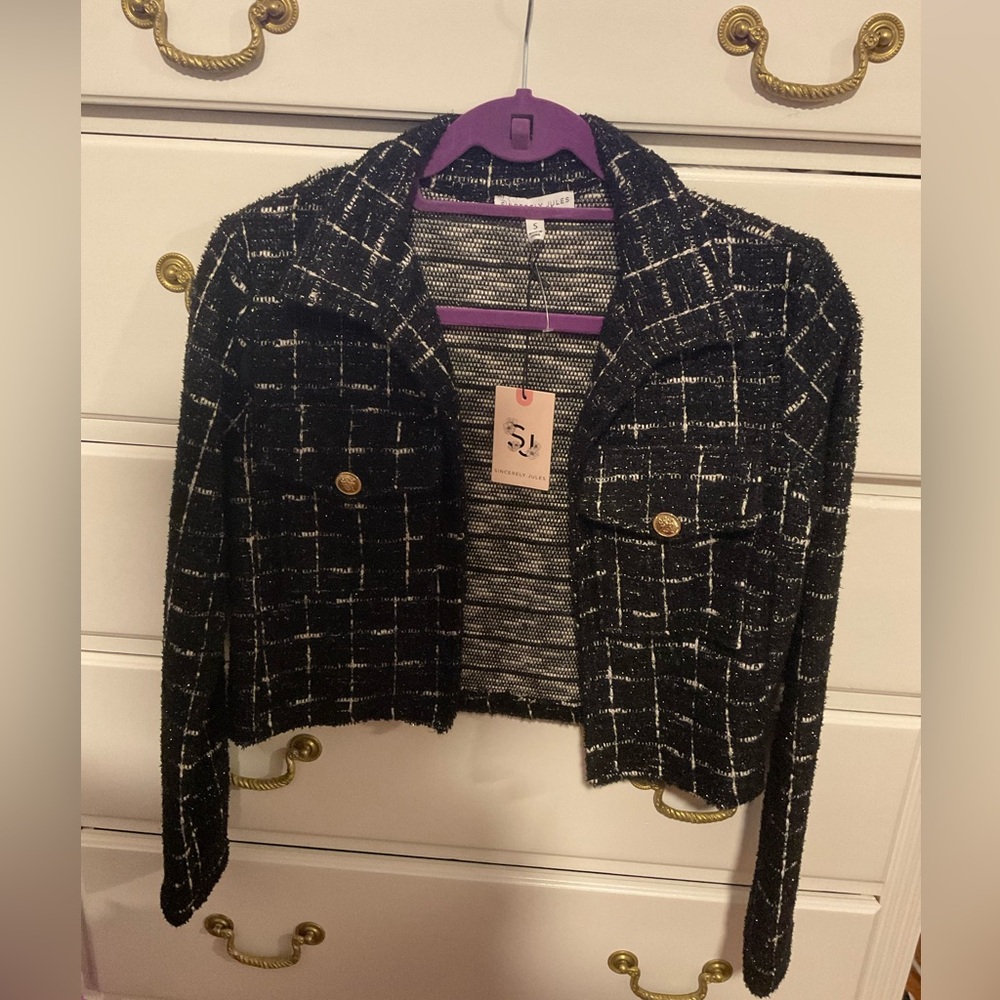 Sincerely Jules cropped tweed jacket
